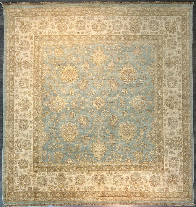 9'1"X9'1" Square Ziegler wool Hand Knotted Area Rug