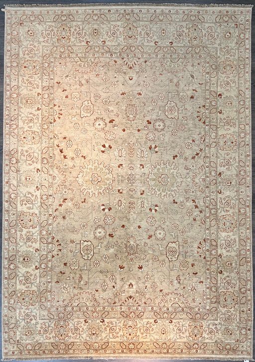 9'x12' Hand-Knotted Chobi Beige/Orange Area Rug – KB Rugs
