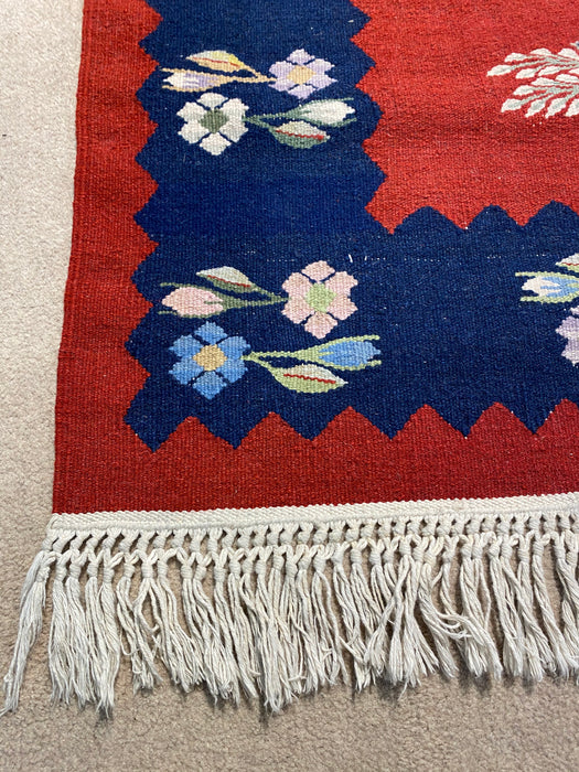 3.5X5.6 Kilim Hand Knotted 100% Wool Area rug