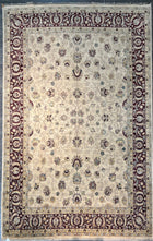 9'X12' Hand-Knotted Chobi Wool Area Rug - Beige/Red