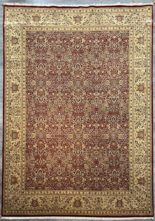 9'x12' Hand-Knotted Sutri Beige/Red Area Rug – KB Rugs