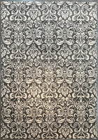 9'X12' Hand-Knotted Tibetan Wool Area Rug - Grey/Cream
