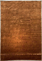 9'X12' Hand-Knotted Nepali Wool Area Rug - Brown