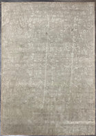 9'X12' Hand-Knotted Tibetan Wool Area Rug - Grey/Ivory