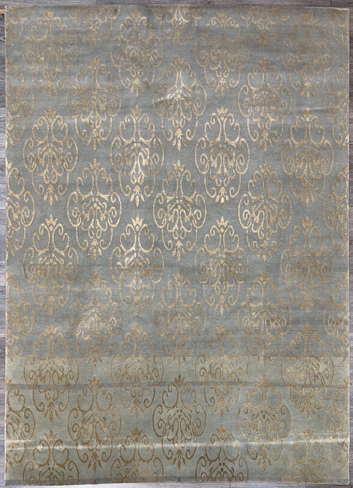 8'11X11'8 nepali  Silk & Wool Hand Knotted Area Rug