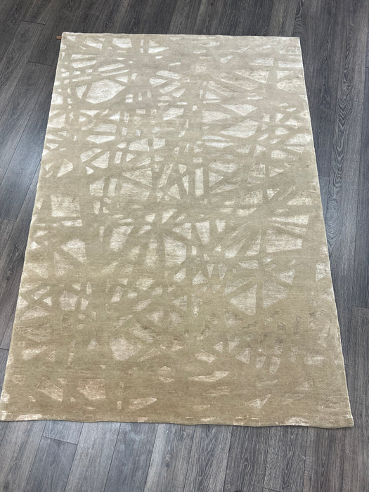 5’11x9’ nepali wool and silk area rug