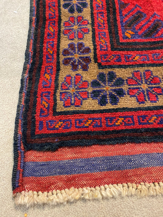 4.11X7.5 Antique Hand Knotted 100% Wool Area rug