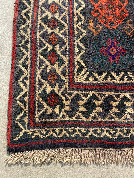 4.9X7.7 Bajasta antique Hand Knotted 100% Wool Area rug