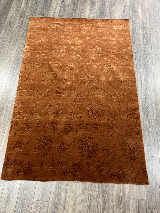 6x9 wool and silk nepali area rug area rug