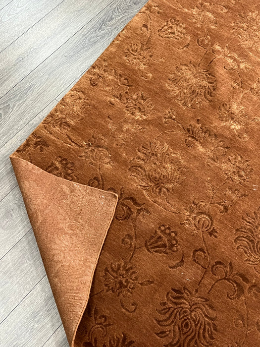 6x9 wool and silk nepali area rug area rug