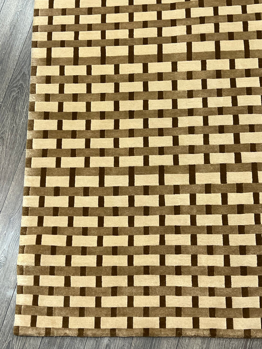 6’2x9’1 100% wool nepali area rug