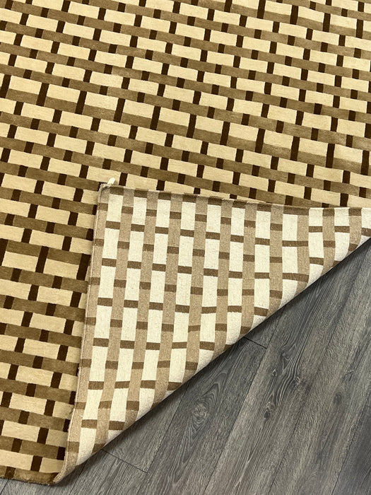 6’2x9’1 100% wool nepali area rug