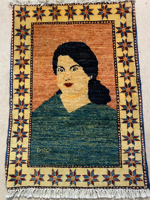 2'x3' Hand-Knotted Chobi Orange/Multi Area Rug – KB Rugs