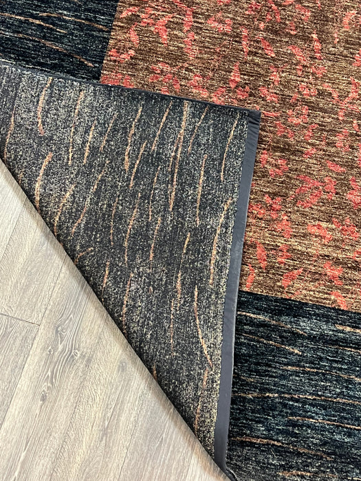 6'x9' Hand-Knotted Nepali Black/Red Area Rug – KB Rugs