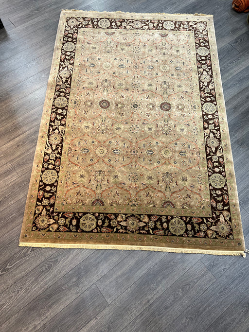 6'x9' Hand-Knotted Persian Beige/Black Area Rug – KB Rugs