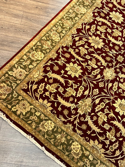 6x9 indo persian rug 100% wool area rug