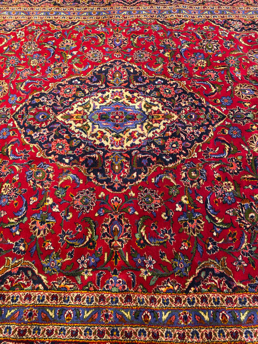 9'0X12’0 Persian Hand Knotted (Antique) 100% Wool Area rug