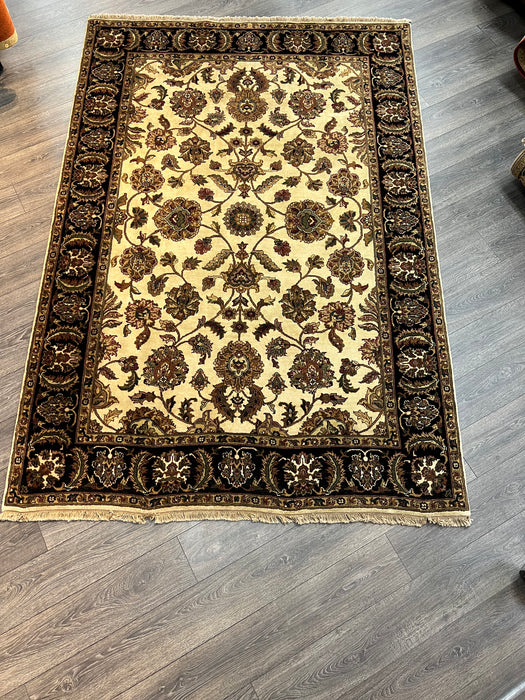6’1x8’11 indo persian 100% wool area rug