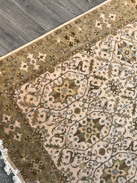 6x9’1 indo persian 100% wool area rug