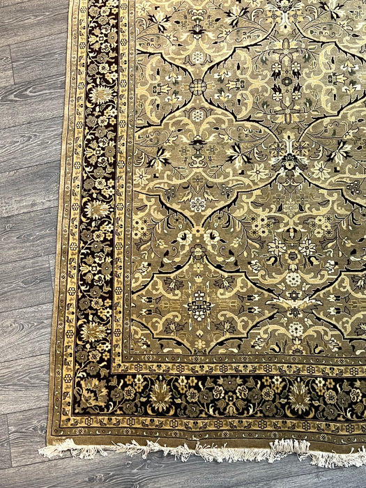 5’11x9 indo persian 100% wool area rug