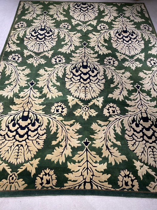 9'x12' Hand-Knotted Persian Green/Beige Area Rug – KB Rugs