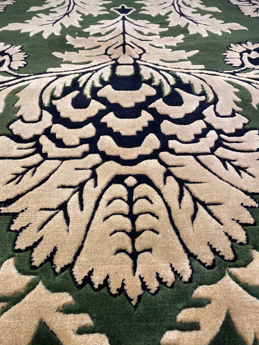 9'x12' Hand-Knotted Persian Green/Beige Area Rug – KB Rugs