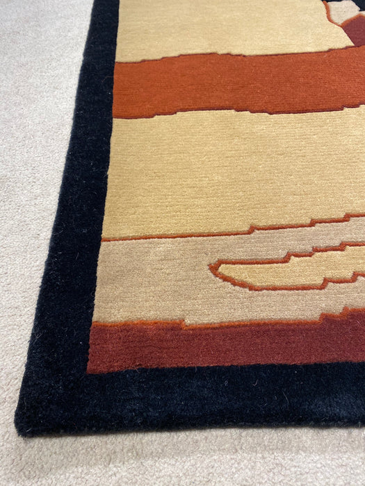 9'x12' Hand-Knotted Nepali Beige/Orange Area Rug – KB Rugs