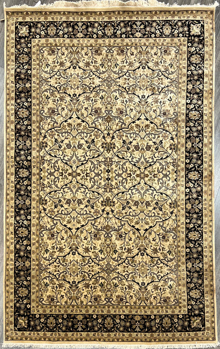 6’1x9’2 wool indo persian area rug