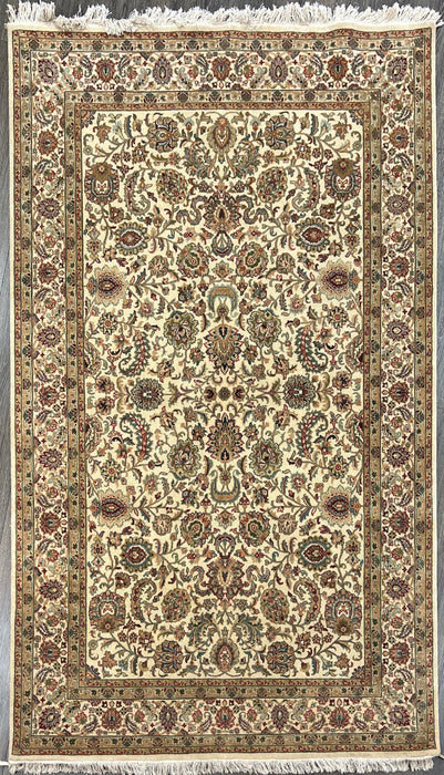 5’9x9 indo persian wool area rug