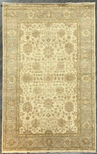 9'X12' Hand-Knotted Chobi Wool Area Rug - Beige/Grey