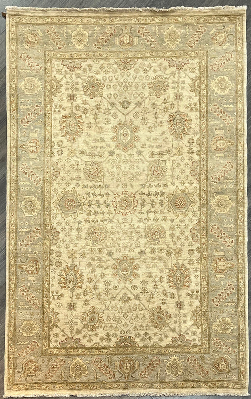 6'x9' Hand-Knotted Chobi Beige/Grey Area Rug – KB Rugs