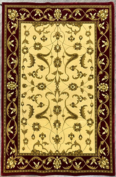 6’x8’11 indo persian 100% wool area rug
