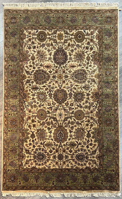 5’11x8’11 indo persian 100% wool area rug