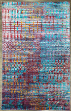 4'X6' Hand-Knotted Nepali Wool Area Rug- Pink/Multi