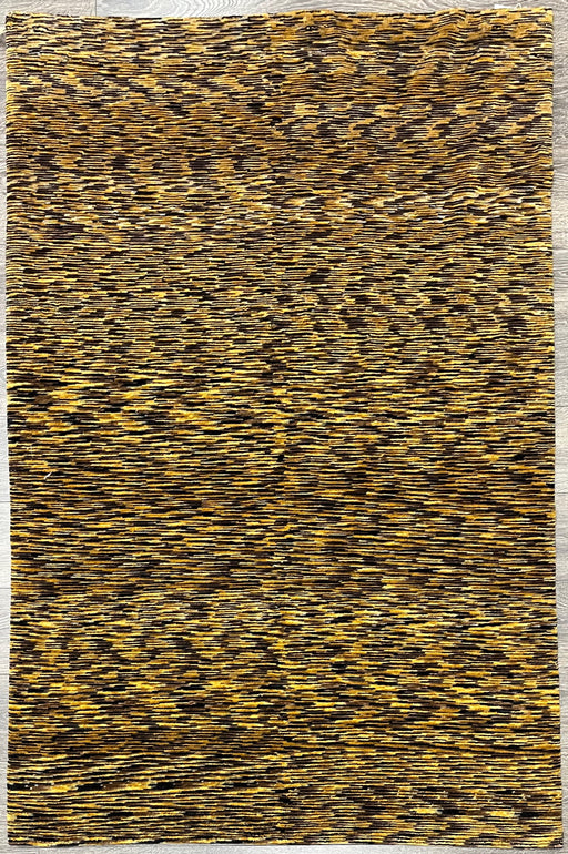 4'x6' Hand-Knotted Nepali Yellow/Black Area Rug – KB Rugs