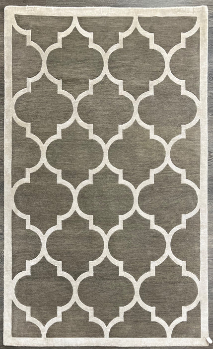 4'X6'1" Tibetan Wool Area rug (Super Fine Quality)