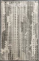 4'X6' Hand-Knotted Nepali Wool Area Rug- Grey/Beige