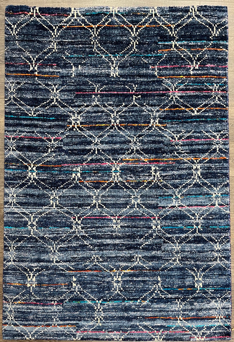 4'2"X5'10" Hand loom bamboo Area rug