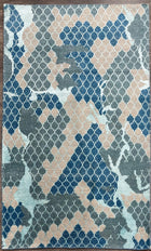 4'X6' Hand-Knotted Nepali Wool Area Rug- Blue/Grey