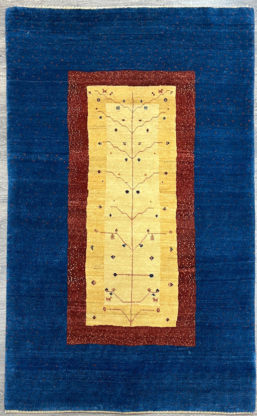 4'x6' Hand-Knotted Nepali Blue/Multi Area Rug – KB Rugs