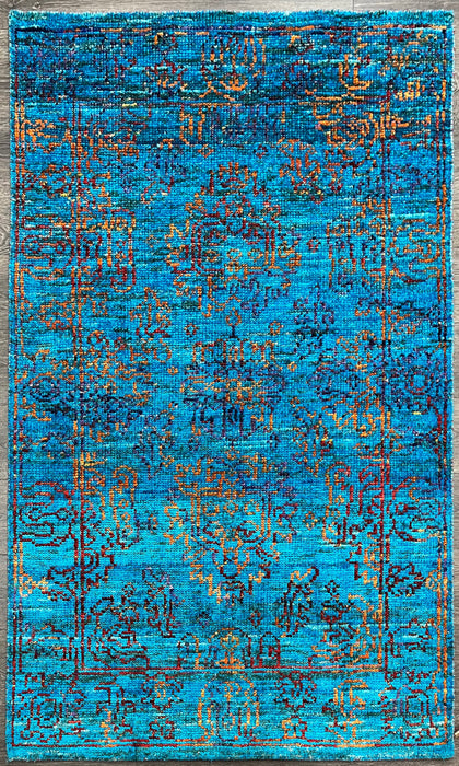 4'2"X5'10" Nepali Wool Area rug