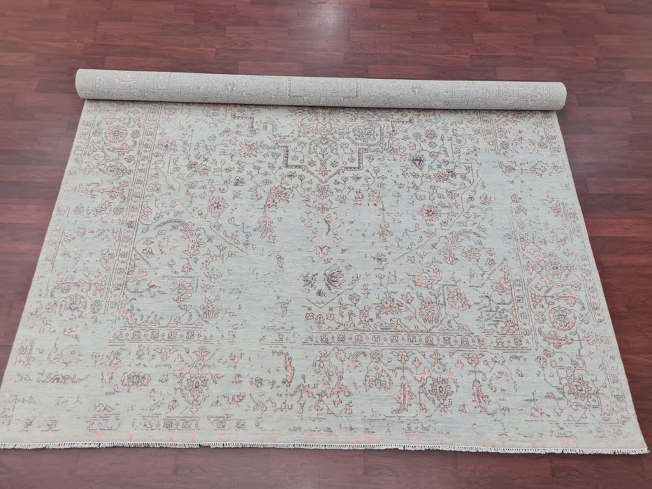 9'X12' Modern Hand Knotted 100% Wool Area rug