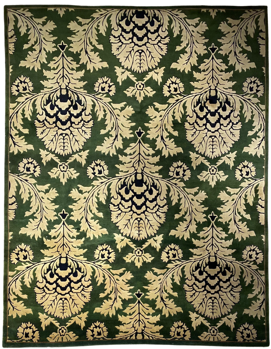 9'x12' Hand-Knotted Persian Green/Beige Area Rug – KB Rugs