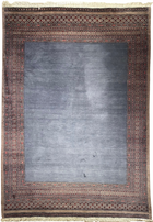 8'X10' Hand-Knotted Persian Wool Area Rug- Blue/Multi