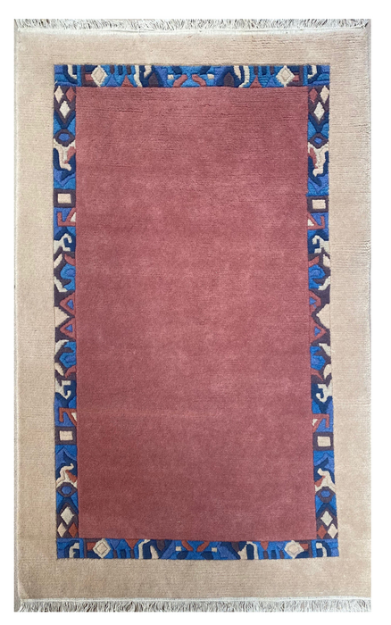 Nepali 4’X6’ Hand knotted area rug