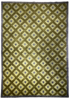 9'X12' Hand-Knotted Persian-Style (Indo-Persian) Wool Area Rug- Green/Grey