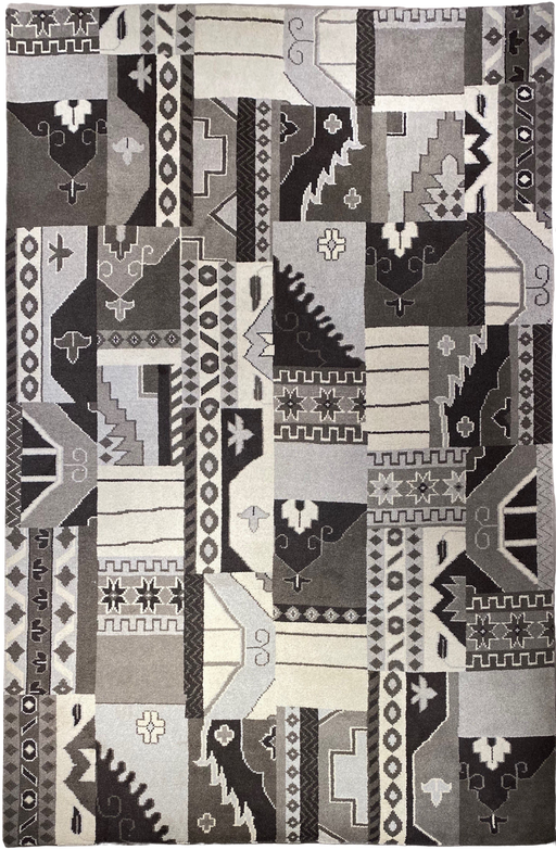 9'x12' Hand-Knotted Berber Multi/Grey Area Rug – KB Rugs