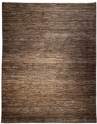 8'X10' Hand-Knotted Gebba Wool Area Rug -Brown