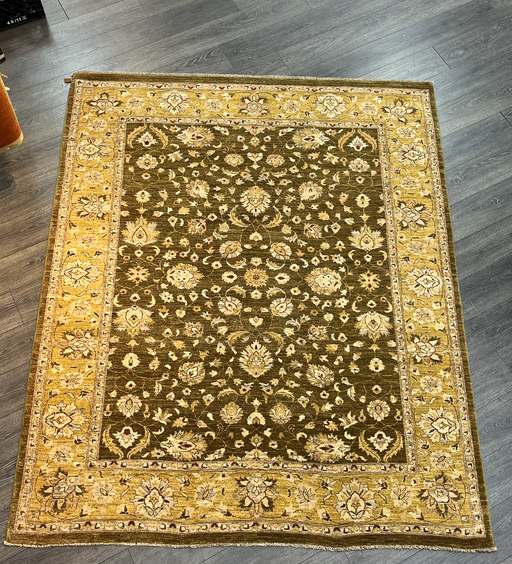 7'x10' Hand-Knotted Chobi Brown/Beige Area Rug – KB Rugs